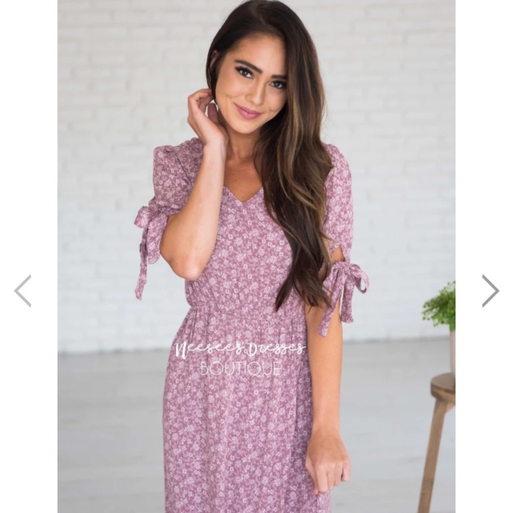 Lavender modest maxi dress